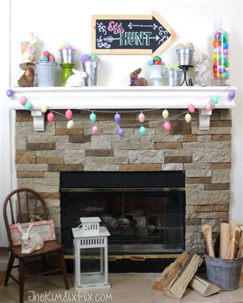 15 Pretty Easter Mantels That Are Perfect For Spring