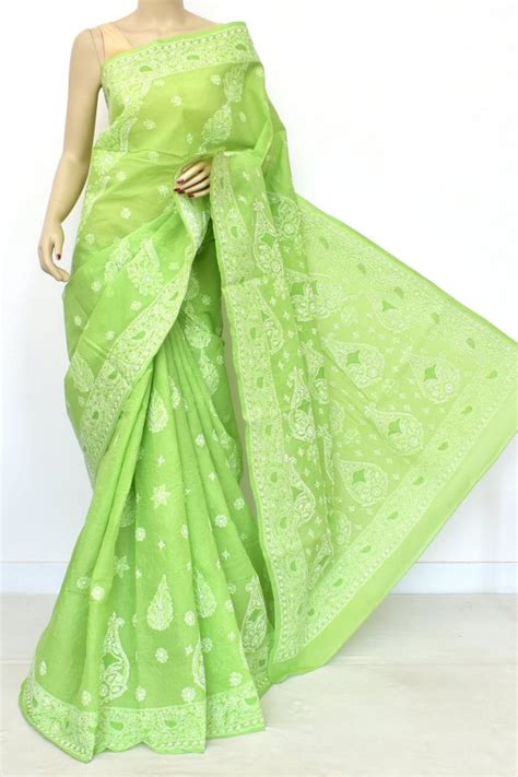 Buy Authentic Lucknowi Chikankari Sarees Online | AMG Square