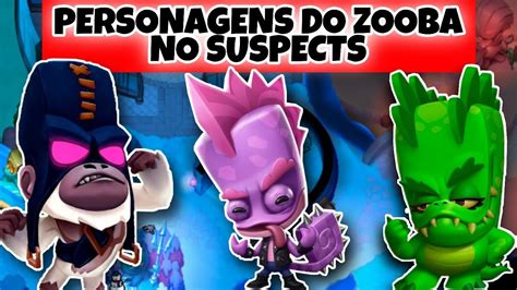 JOGUEI OS PERSONAGENS DO ZOOBA NO SUSPECTS Suspects Mansão