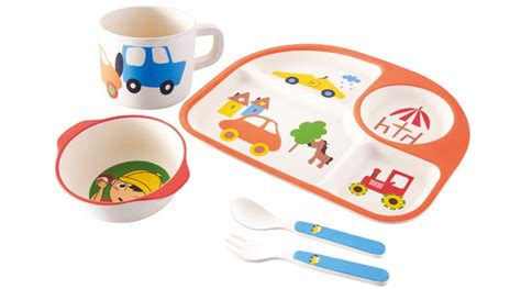 Eco Friendly Toddler Divided Plates | Eco Dinner Set- Children's Dinner Set