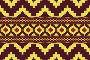 Aztec Tribal Retro Color Pattern Graphic By Parinya Maneenate