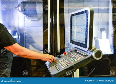 Worker Operator Of The Control Panel Of The Program Of Operation Of A