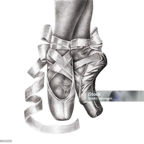 Ballet Dancer Feet Drawing