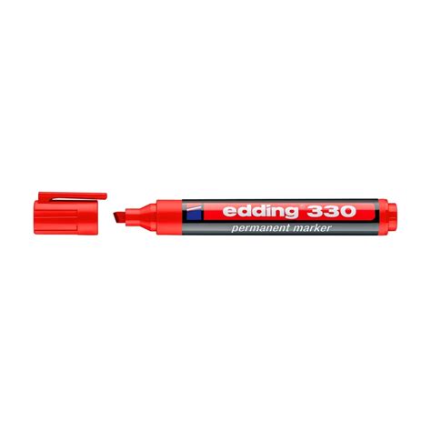 Edding Marcador Permanente 330 Punta Biselada Recargable Rojo Kemik