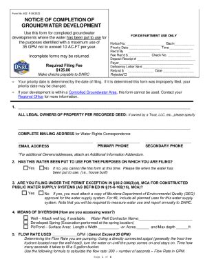 Fillable Online Dnrc Mt Montana Dnrc Water Rights Form Fill Out Sign