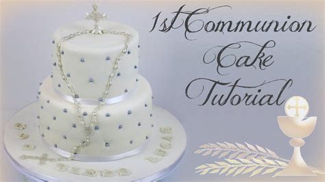 1st Communion Cake Tutorial Janies Sweets Youtube