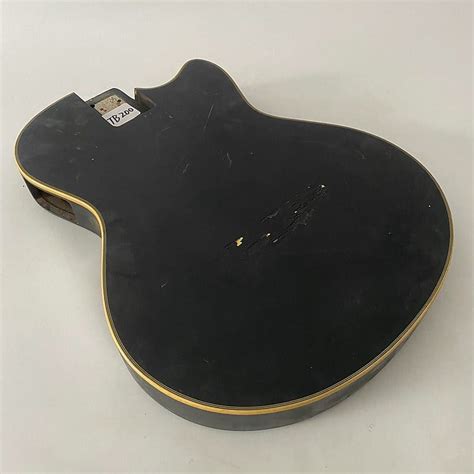 Maple Semi Hollow Body Jazz Guitar DIY Project In Black Reverb UK