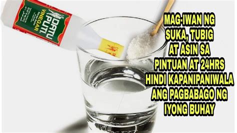 Mag Iwan Ng Suka Tubig At Asin Sa Pintuan At Hrs Hindi