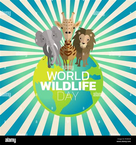 World Wildlife Day logo icon design, vector illustration Stock Vector ...