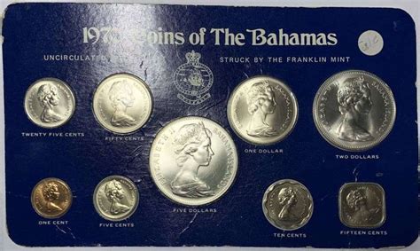 Franklin Mint 1970 Coins Of The Bahamas Set (9 Coins)