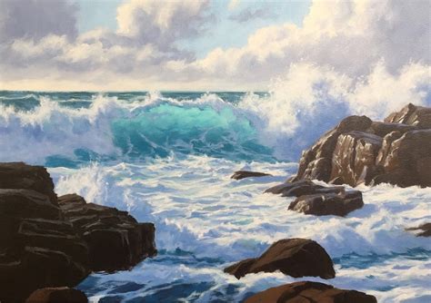 How To Paint A Dramatic Seascape In Easy Steps Samuel Earp Artist