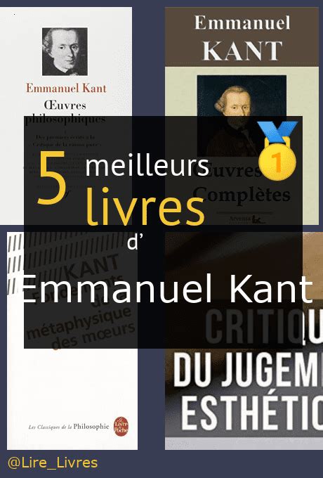 Les Meilleurs Livres D Emmanuel Kant Comparatif