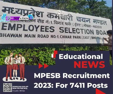 Mpesb Recruitment For Posts Edunovations