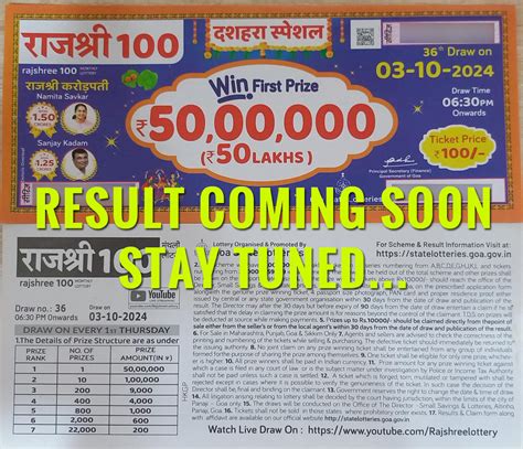 Rajshree 100 Monthly Lottery Result Today 7 November 2024