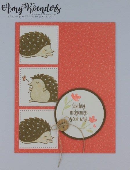 Stampin Up Hedgehugs For Sunday Stamps Stamp With Amy K Mini Albums