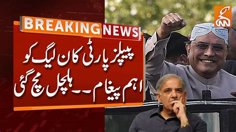 Ppp Asif Ali Zardari Important Message To Pml N Pm Shahbaz Sharif In