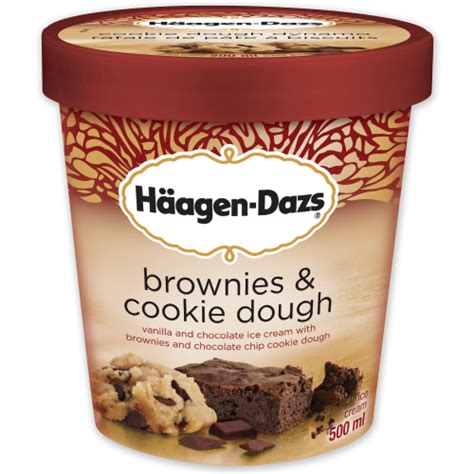 Brownies And Cookie Dough Ice Cream Haagen Dazs Ca