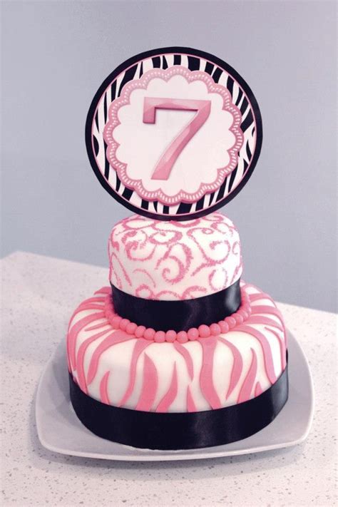 Girly Birthday Cake 7 Year Old Party Ideas Pinterest