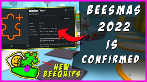 😲 Beesmas 2022 Is Confirmed In Bee Swarm Simulator Roblox Youtube