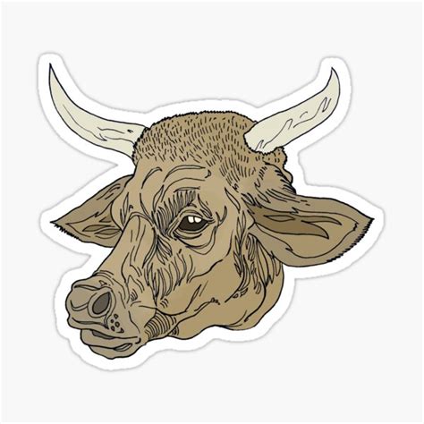 "National Animal of Nepal: Cow" Sticker for Sale by nationalkingdom | Redbubble