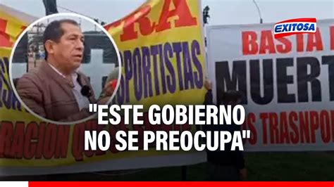 Presidente De Anitra Se Quiebra Este Gobierno No Se Preocupa Por La