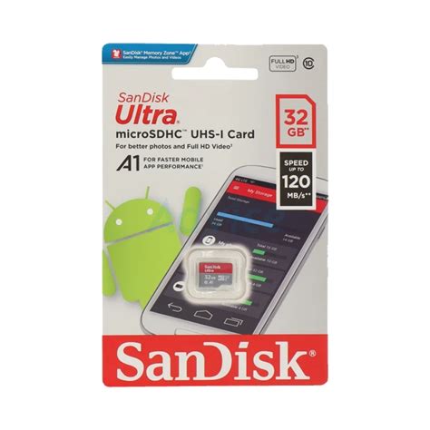 Sandisk Ultra Micro Memory Card Sdhc 32gb 120mbs Uhs I Class 10