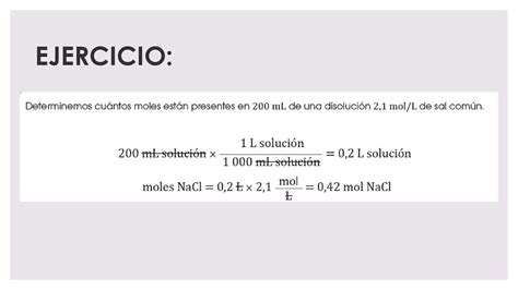 Unidades Qu Micas De Concentraci N Molaridad Ppt Descargar