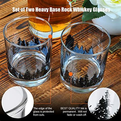 Bourbon Glasses Toowell Whiskey Glasses Set Of 2 11oz Old Fashioned