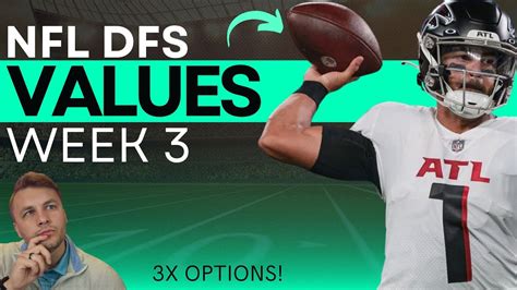 Nfl Dfs Week 3 Value Plays [sleeper Picks 3x Options] Youtube