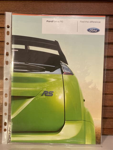 Ford Focus RS Mk2 Brochure Prospekt Catalogue Dec 2008 EBay