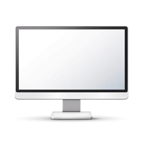 Premium Photo Computer Monitor Icon Flat Vector Illustration Isolated