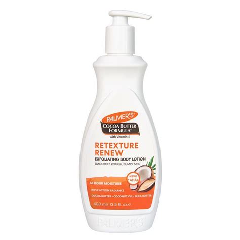 Buy Palmers Cocoa Butter Retexture And Renew Exfoliating Body Lotion 400ml Online At Chemist