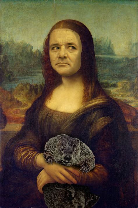 Murray Lisa Bill Murray As The Mona Lisa On Canvas Snapcanvas