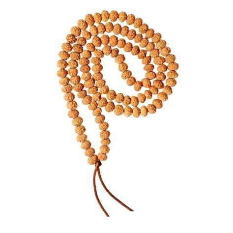 Takshila Gems® Natural 8 Mukhi Rudraksha Mala 108 Beads 12 13 Mm