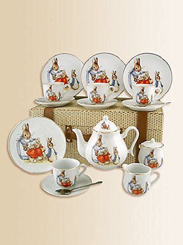 EASTER Beatrix Potter Tea Set W Peter Rabbit Dishwasher Safe By Reutter