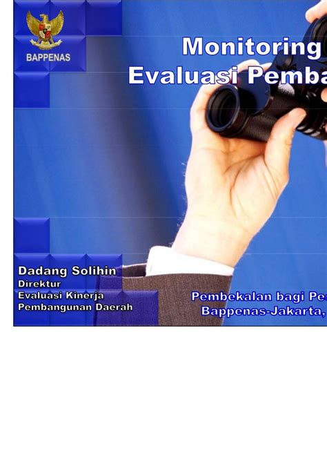 Monitoring Dan Evaluasi Pembangunan