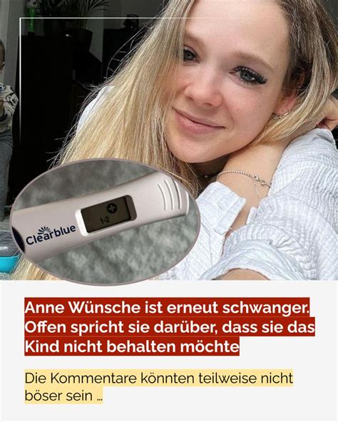 Anne Wünsche ist erneut schwanger und spricht darüber dass sie das