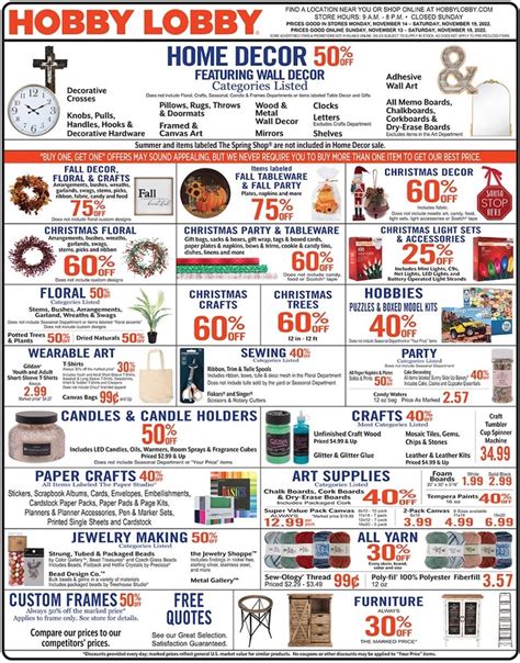 Hobby Lobby Weekly Ad Nov 13 19 2022 WeeklyAds2