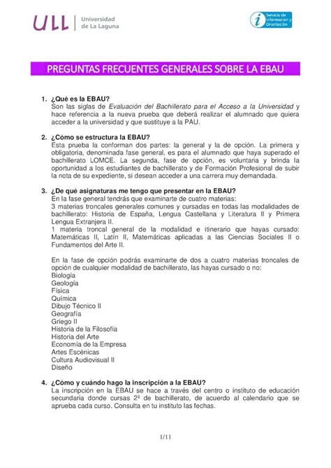 Pdf Preguntas Frecuentes Ebau El Orienta Pdf Filede Qu