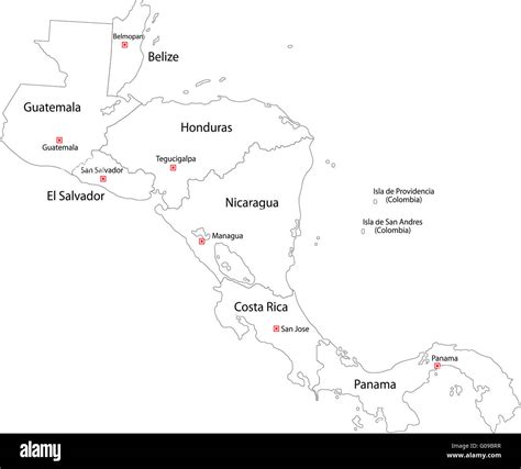 Mapa Centroamerica Fotografías E Imágenes De Alta Resolución Alamy