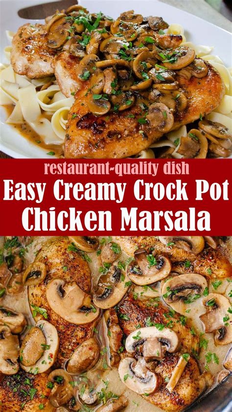 Easy Creamy Crock Pot Chicken Marsala Recipe Reserveamana