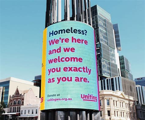 Uniting Wa Leads By Example With Homelessness Week Outdoor Campaign Via