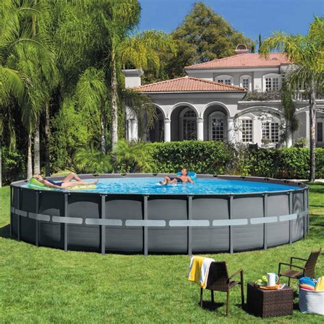 Piscina Ultra Xtr Frame Rotonda Cm X Intex Pompa A Sabbia