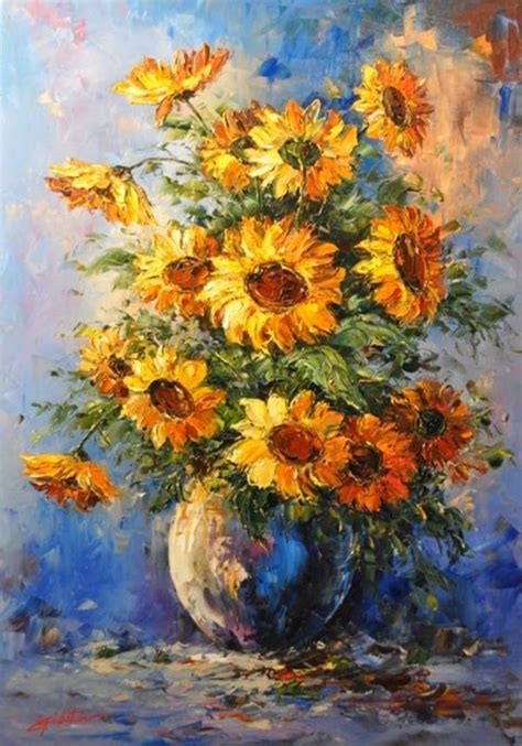 Impressioni Artistiche Emil Ciubotaru Oil Painting Flowers