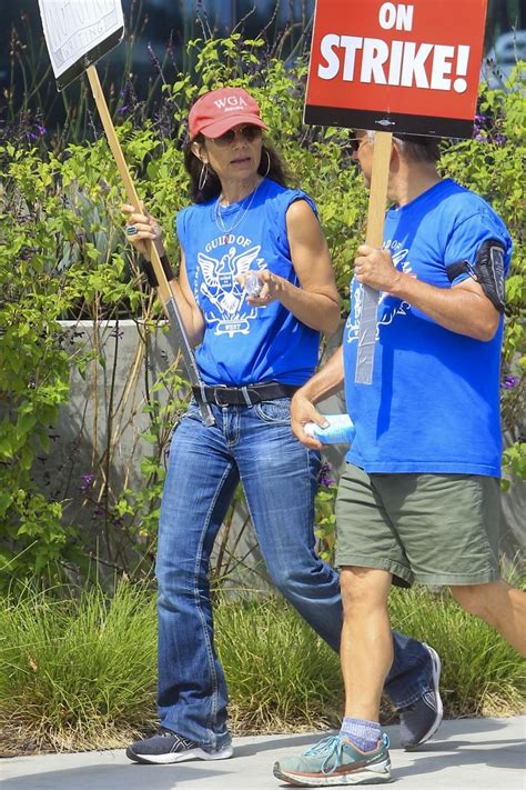 Justine Bateman - WGA Strike Rally in Los Angeles 09/23/2023 • CelebMafia