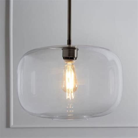 West Elm Sculptural Glass Globe Pendant AptDeco