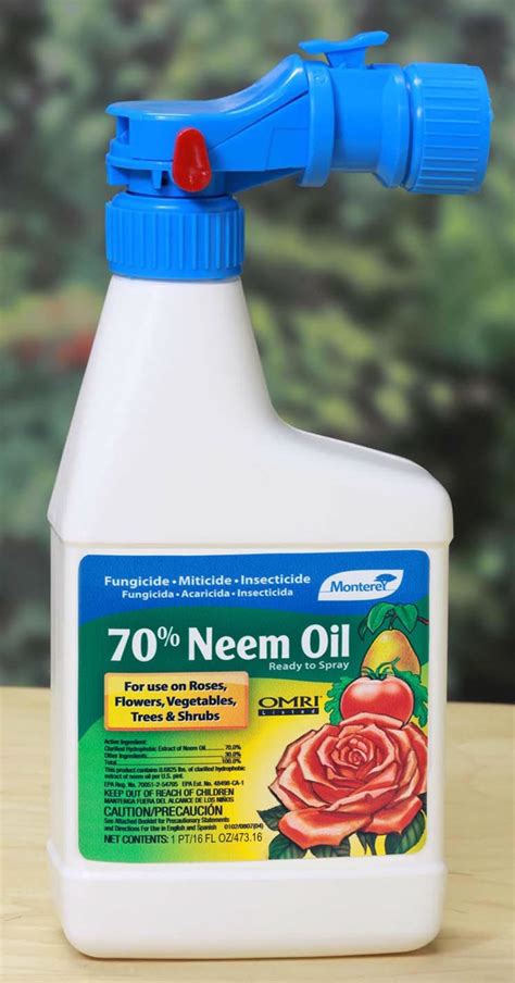 Monterey 70 Neem Oil Fungicide Insecticide Miticide Organic Ready To