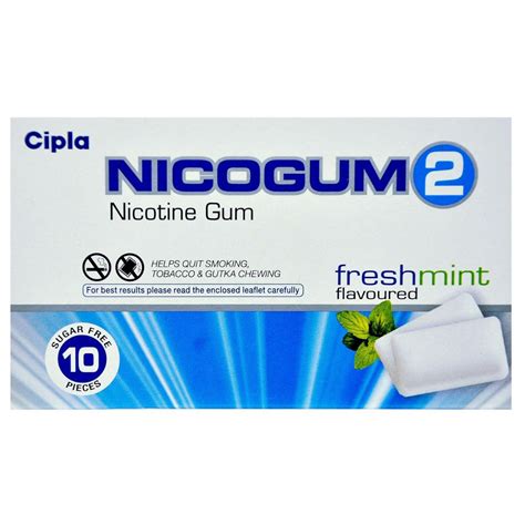 Nicogum Mg Freshmint Sugar Free Nicotine Gum Uses Side Effects