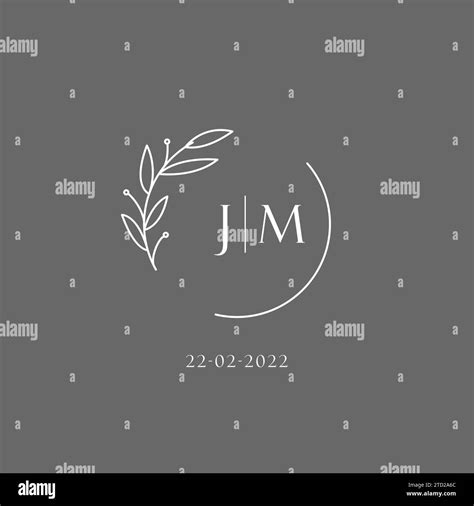 Letter Jm Wedding Monogram Logo Design Ideas Vector Graphic Stock Vector Image And Art Alamy