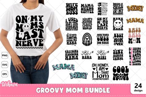 Groovy Mom Svg Bundle Mama Svg Floral Mom Svg Sublimation